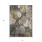 Edge Collections - 3' x 5' - Brown - Washable Area Rug for Abstract Indoor and Outdoor Use - 1 Piece